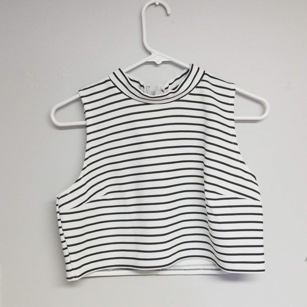 Striped crop top